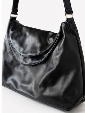 AUPEN “Nirvana” Black Slouch Shoulder Bag Quiet Luxury Minimalist